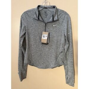Women's Nike Swift Dri-Fit Long Sleeve Grey Running Shirt Size XS NWT 1/4 Zip